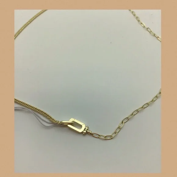 Gorjana 18K Gold Plated Dylan Link Dual Chain Necklace - Picture 7 of 7